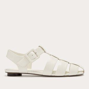 Everlane Day Fisherman Sandal in Canvas, Size 7.5, Leather